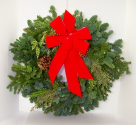 Evergreen Wreath from Swindler and Sons Florists in Wilmington, OH
