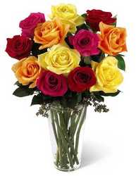 Bright Spark Rose Bouquet from Swindler and Sons Florists in Wilmington, OH