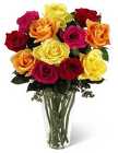 Bright Spark Rose Bouquet 