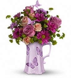 Butterfly Pitcher Bouquet from Swindler and Sons Florists in Wilmington, OH