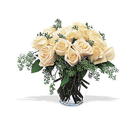 White Roses from Swindler and Sons Florists in Wilmington, OH