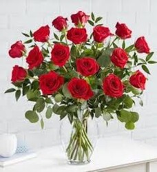 Eighteen Red Roses from Swindler and Sons Florists in Wilmington, OH