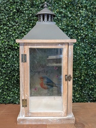 Songbird Sympathy Lantern from Swindler and Sons Florists in Wilmington, OH
