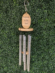Footprints in the Sand Wind Chime from Swindler and Sons Florists in Wilmington, OH