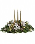 Royal Christmas Centerpiece from Swindler and Sons Florists in Wilmington, OH