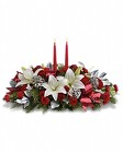 Lights Of Christmas Centerpiece  from Swindler and Sons Florists in Wilmington, OH