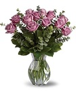 Dozen Purple Roses from Swindler and Sons Florists in Wilmington, OH