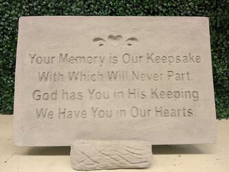 Memorial Stepping Stone from Swindler and Sons Florists in Wilmington, OH