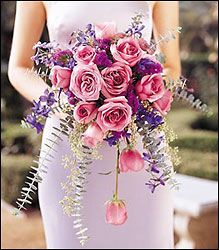 Cascading Lavender Roses from Swindler and Sons Florists in Wilmington, OH