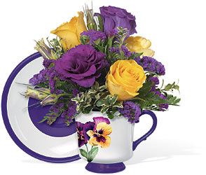 Pretty Pansy Teacup from Swindler and Sons Florists in Wilmington, OH