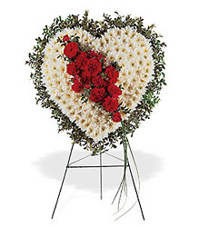 Tribute Heart from Swindler and Sons Florists in Wilmington, OH