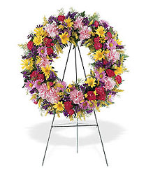 Eternity Wreath from Swindler and Sons Florists in Wilmington, OH