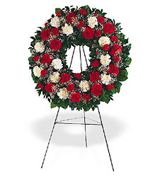 Hope and Honor Wreath from Swindler and Sons Florists in Wilmington, OH
