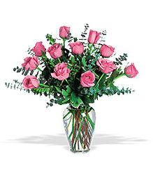 Birthday Roses with Eucalyptus from Swindler and Sons Florists in Wilmington, OH
